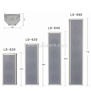 Altoparlanti della colonna in lega di alluminio PA esterno impermeabile 20-60W